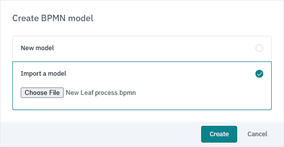 VOLTA Modeler import BPMN files from third-party software 2025R1